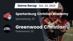 Recap: Spartanburg Christian Academy  vs. Greenwood Christian  2023