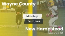 Matchup: Wayne County High vs. New Hampstead  2016