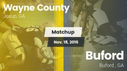 Matchup: Wayne County High vs. Buford 2016
