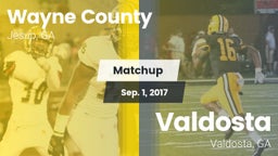 Matchup: Wayne County High vs. Valdosta  2017