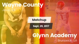 Matchup: Wayne County High vs. Glynn Academy  2017