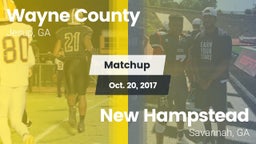 Matchup: Wayne County High vs. New Hampstead  2017