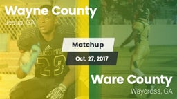 Matchup: Wayne County High vs. Ware County  2017