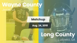 Matchup: Wayne County High vs. Long County  2018