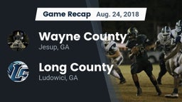 Recap: Wayne County  vs. Long County  2018