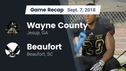 Recap: Wayne County  vs. Beaufort  2018