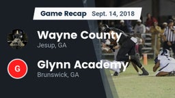Recap: Wayne County  vs. Glynn Academy  2018