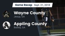 Recap: Wayne County  vs. Appling County  2018