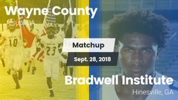 Matchup: Wayne County High vs. Bradwell Institute 2018