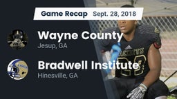 Recap: Wayne County  vs. Bradwell Institute 2018