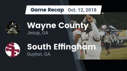 Recap: Wayne County  vs. South Effingham  2018