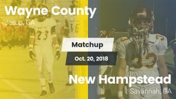 Matchup: Wayne County High vs. New Hampstead  2018