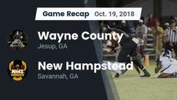 Recap: Wayne County  vs. New Hampstead  2018