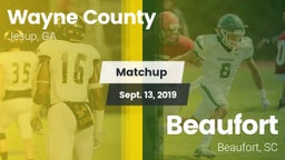 Matchup: Wayne County High vs. Beaufort  2019