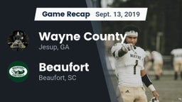 Recap: Wayne County  vs. Beaufort  2019