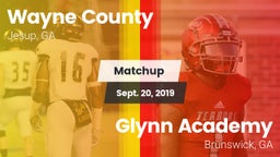 Matchup: Wayne County High vs. Glynn Academy  2019