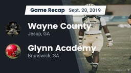 Recap: Wayne County  vs. Glynn Academy  2019
