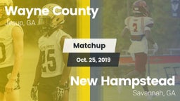 Matchup: Wayne County High vs. New Hampstead  2019