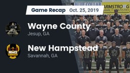 Recap: Wayne County  vs. New Hampstead  2019