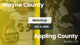 Matchup: Wayne County High vs. Appling County  2020