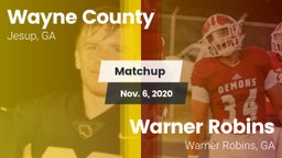Matchup: Wayne County High vs. Warner Robins   2020