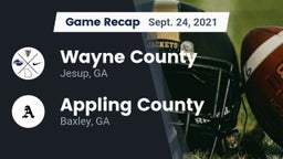Recap: Wayne County  vs. Appling County  2021