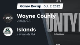 Recap: Wayne County  vs. Islands  2022