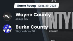 Recap: Wayne County  vs. Burke County  2023