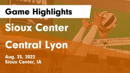 Sioux Center  vs Central Lyon Game Highlights - Aug. 25, 2022