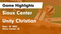 Sioux Center  vs Unity Christian  Game Highlights - Sept. 10, 2022