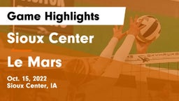 Sioux Center  vs Le Mars  Game Highlights - Oct. 15, 2022