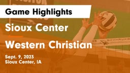 Sioux Center  vs Western Christian  Game Highlights - Sept. 9, 2023