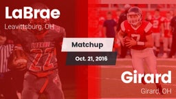 Matchup: LaBrae vs. Girard  2016