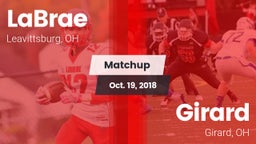Matchup: LaBrae vs. Girard  2018