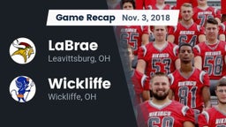 Recap: LaBrae  vs. Wickliffe  2018