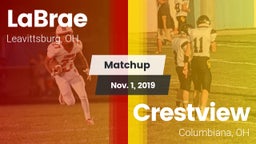 Matchup: LaBrae vs. Crestview  2019