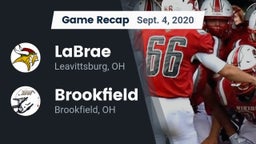 Recap: LaBrae  vs. Brookfield  2020