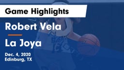 Robert Vela  vs La Joya  Game Highlights - Dec. 4, 2020