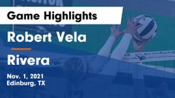 Robert Vela  vs Rivera  Game Highlights - Nov. 1, 2021