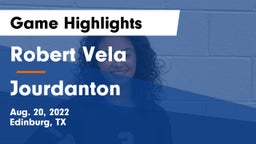 Robert Vela  vs Jourdanton  Game Highlights - Aug. 20, 2022