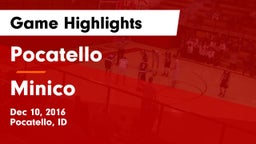 Pocatello  vs Minico  Game Highlights - Dec 10, 2016