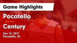 Pocatello  vs Century  Game Highlights - Jan 12, 2017