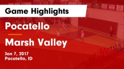 Pocatello  vs Marsh Valley  Game Highlights - Jan 7, 2017