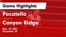 Pocatello  vs Canyon Ridge  Game Highlights - Dec. 14, 2021