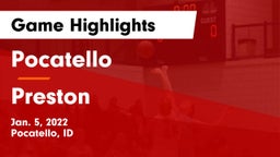 Pocatello  vs Preston  Game Highlights - Jan. 5, 2022