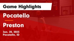 Pocatello  vs Preston  Game Highlights - Jan. 20, 2023