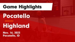 Pocatello  vs Highland  Game Highlights - Nov. 16, 2023