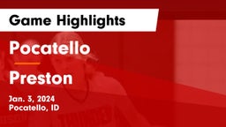 Pocatello  vs Preston  Game Highlights - Jan. 3, 2024