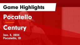 Pocatello  vs Century  Game Highlights - Jan. 5, 2024
