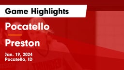 Pocatello  vs Preston  Game Highlights - Jan. 19, 2024